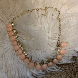 Gold and pink necklace
